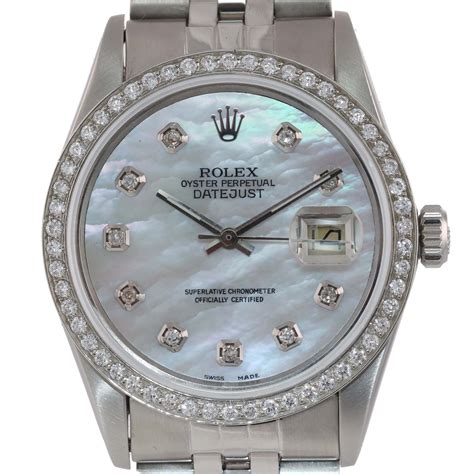 rolex datejust 36 diamonds|Rolex diamond bezel 36mm.